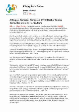 Kliping Berita Online Edisi 28 Mei 2020